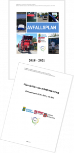 Bild på avfallsplan med föreskrifter