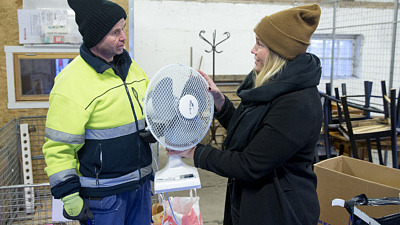 Återbrukscontainer och second hand